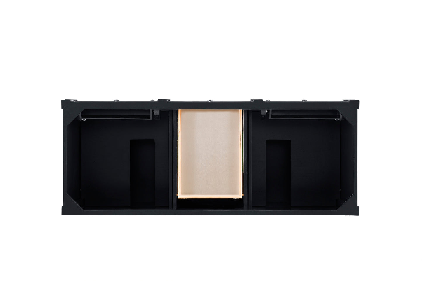 James Martin Vanities Brittany 60" Black Onyx Double Vanity With 3 cm Victorian Silver Silestone Top and FreePower Wireless Charger