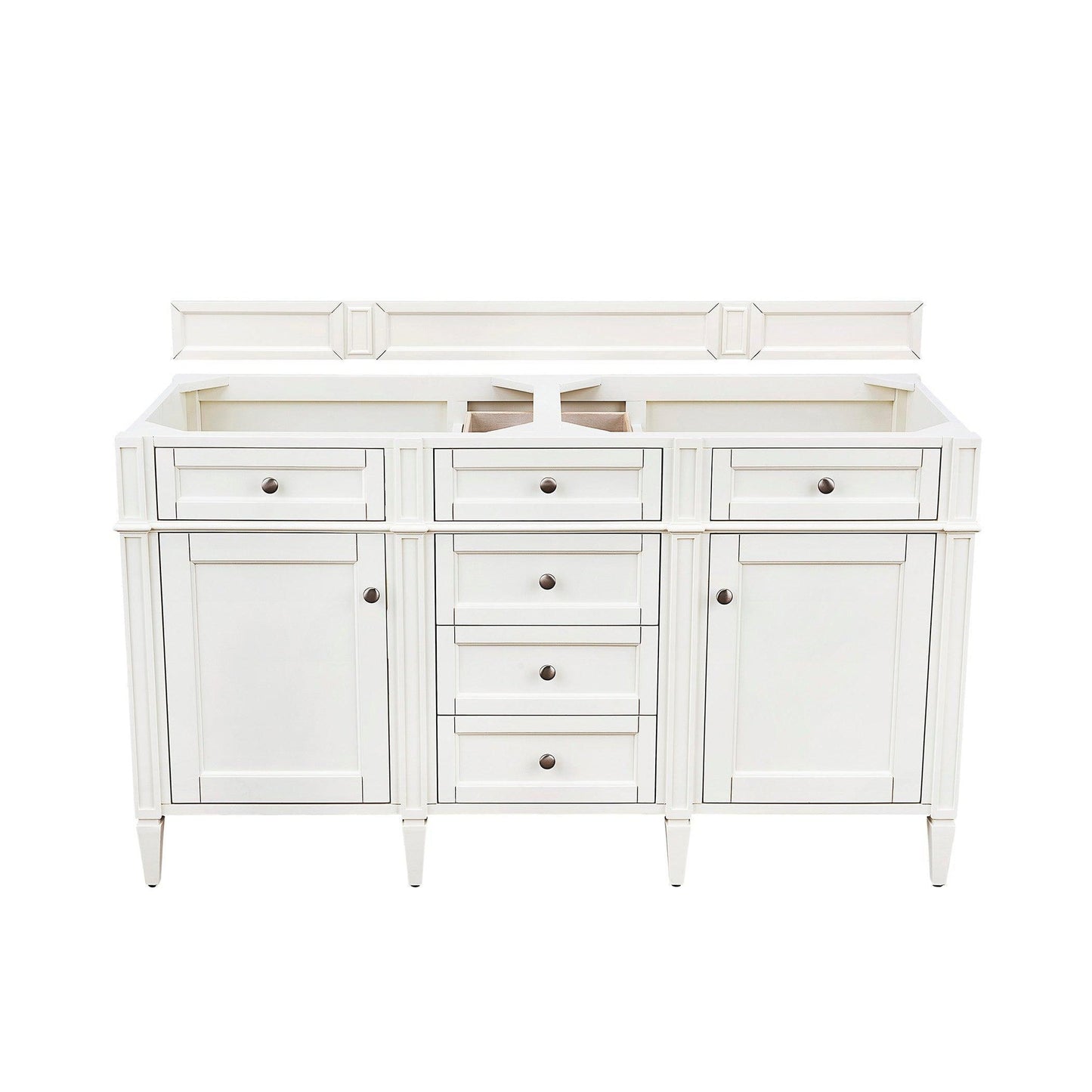 James Martin Vanities Brittany 60" Bright White Double Vanity