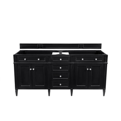 James Martin Vanities Brittany 72" Black Onyx Double Vanity