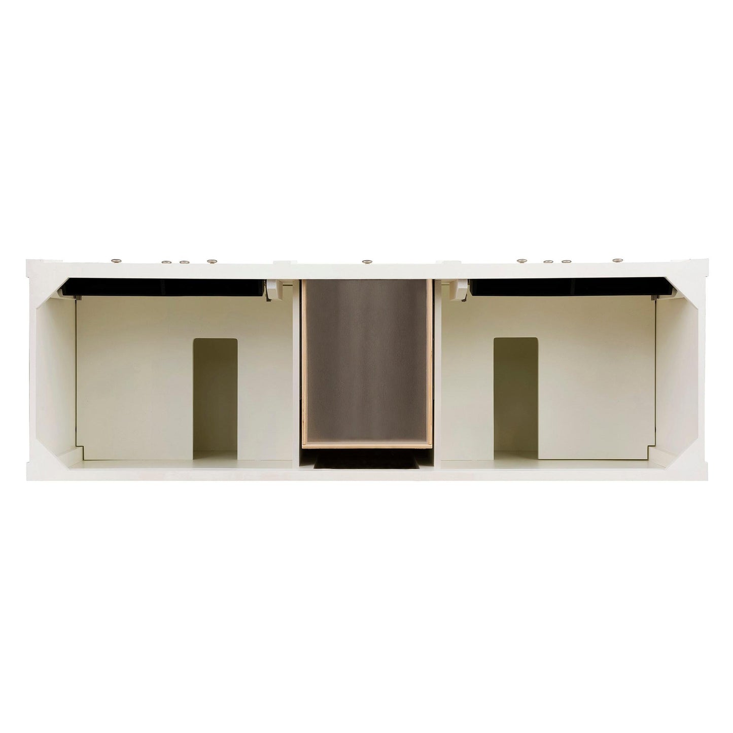 James Martin Vanities Brittany 72" Bright White Double Vanity With 3 cm Parisien Bleu Silestone Top and FreePower Wireless Charger