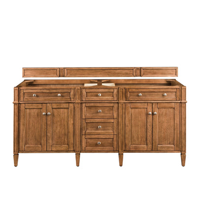 James Martin Vanities Brittany 72" Saddle Brown Double Vanity