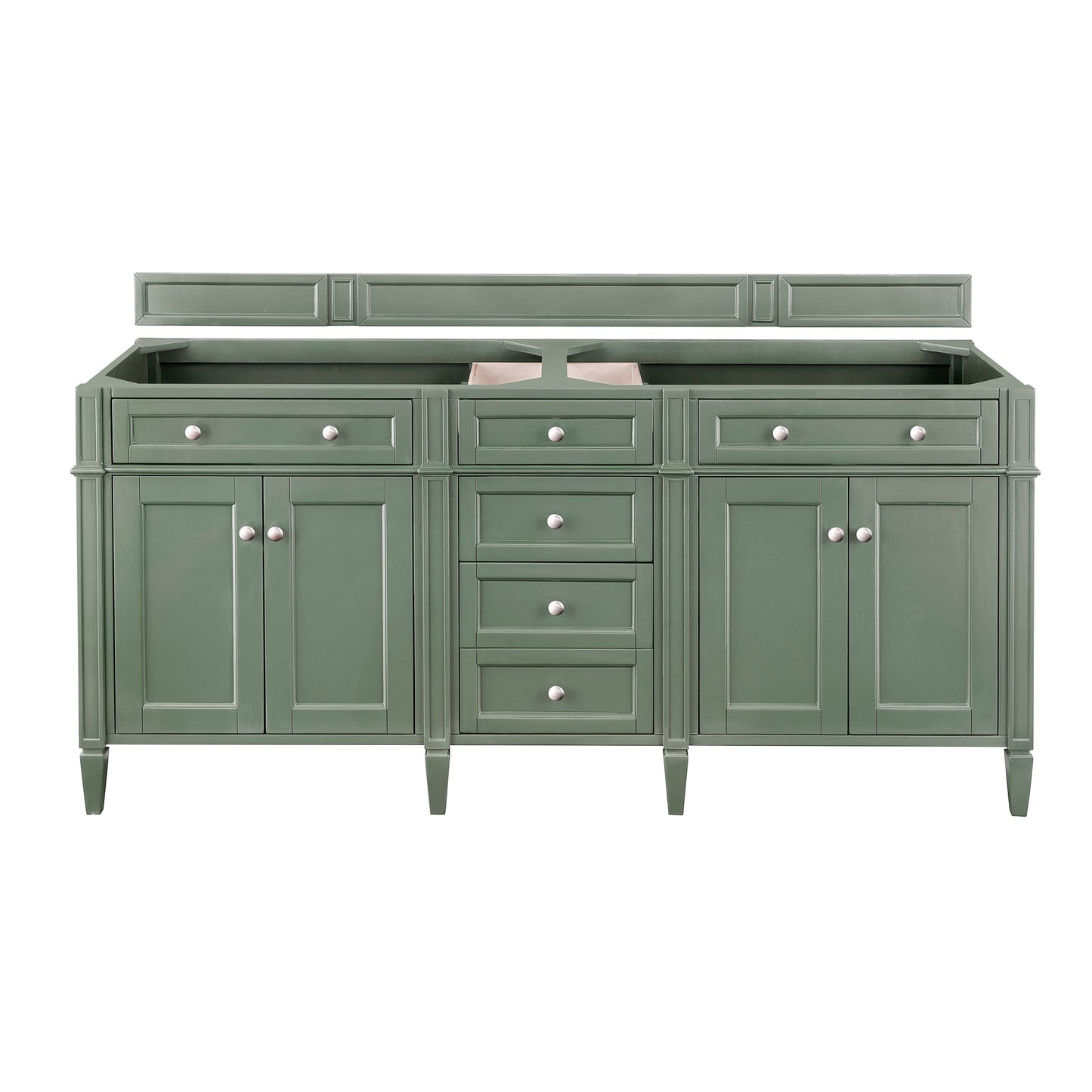 James Martin Vanities Brittany 72" Smokey Celadon Double Vanity