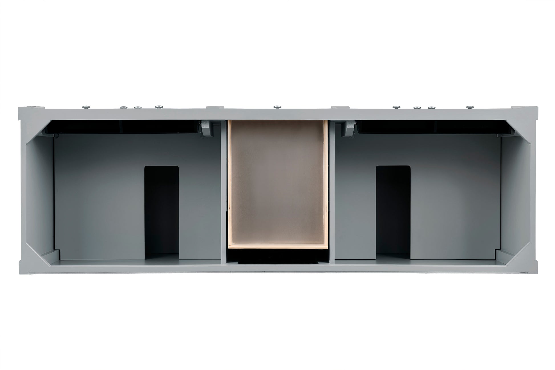 James Martin Vanities Brittany 72" Urban Gray Double Vanity With 3 cm Eternal Jasmine Pearl Silestone Top and FreePower Wireless Charger