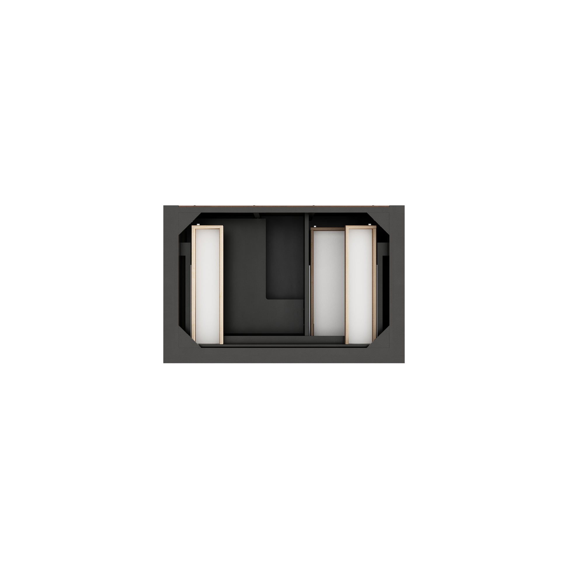 James Martin Vanities Brookfield 36" Black Onyx Single Vanity With 3cm Ethereal Noctis Silestone Top