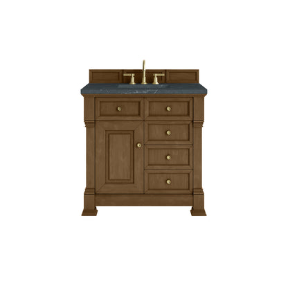 James Martin Vanities Brookfield 36" Honey Oak Single Vanity With 3cm Charcoal Soapstone Silestone Top