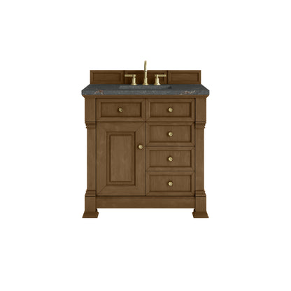 James Martin Vanities Brookfield 36" Honey Oak Single Vanity With 3cm Parisien Bleu Silestone Top