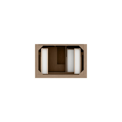 James Martin Vanities Brookfield 36" Pecan Single Vanity With 3cm Eternal Jasmine Pearl Silestone Top