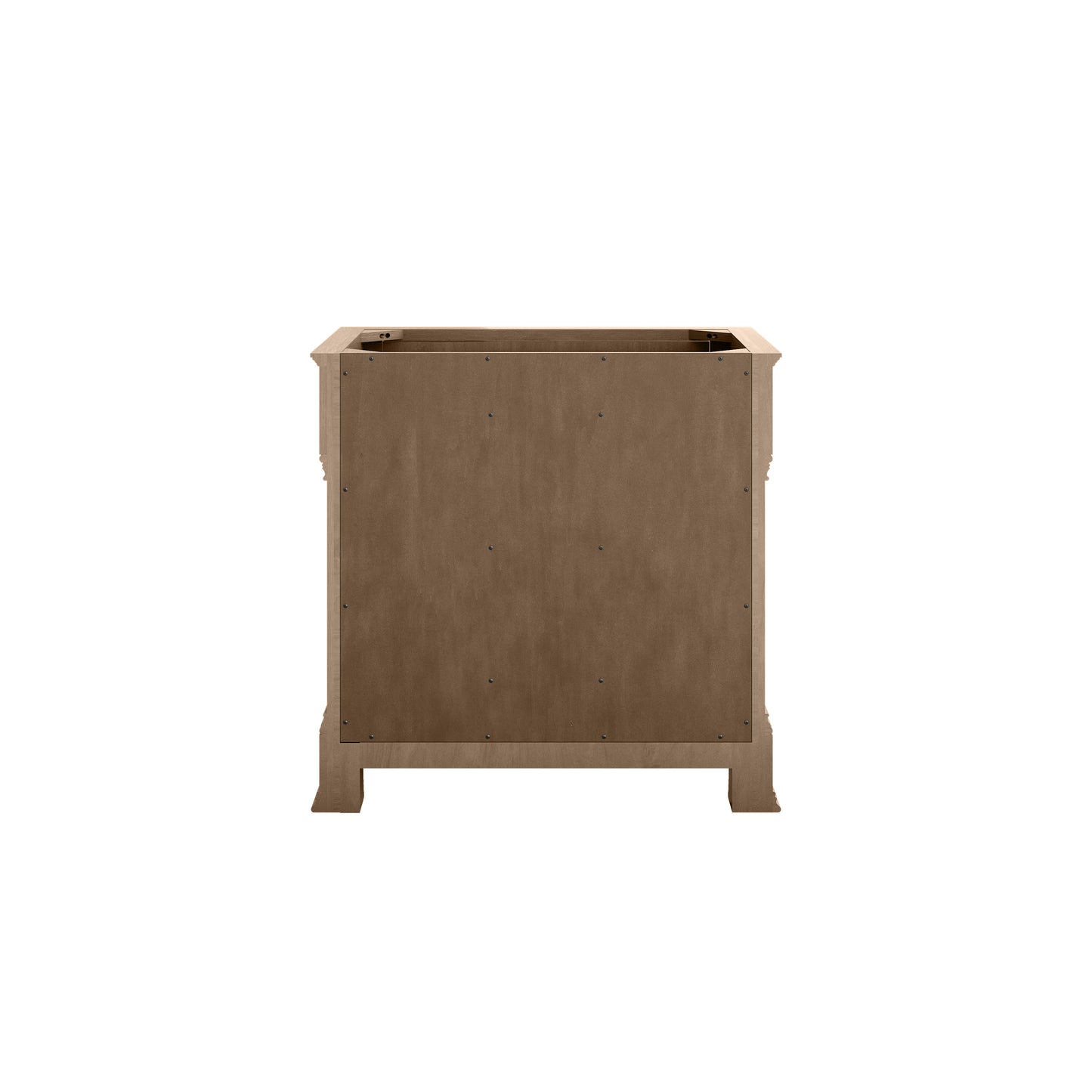 James Martin Vanities Brookfield 36" Pecan Single Vanity With 3cm White Zeus Silestone Top