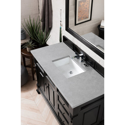 James Martin Vanities Brookfield 48" Antique Black Single Vanity With 3cm Eternal Serena Quartz Top