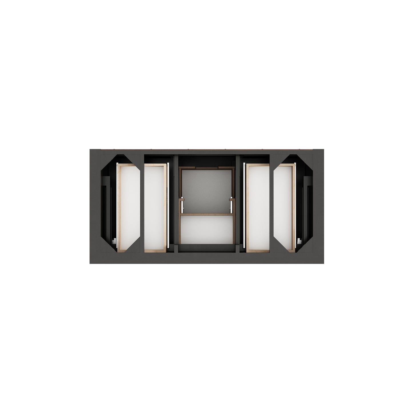James Martin Vanities Brookfield 48" Black Onyx Single Vanity With 3cm Eternal Jasmine Pearl Silestone Top