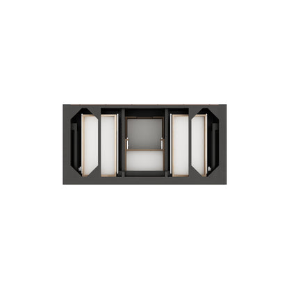James Martin Vanities Brookfield 48" Black Onyx Single Vanity With 3cm Eternal Jasmine Pearl Silestone Top