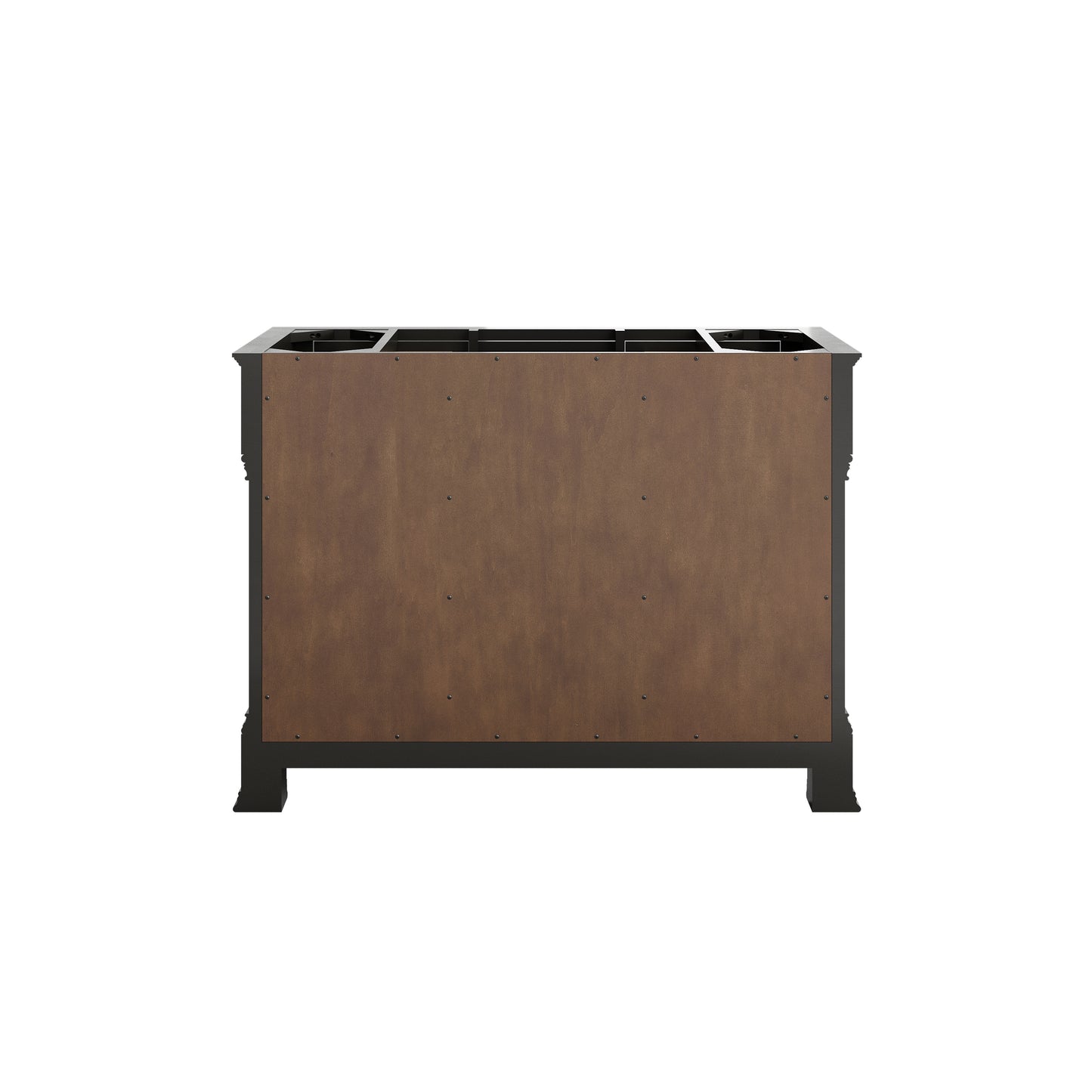 James Martin Vanities Brookfield 48" Black Onyx Single Vanity With 3cm Victorian Silver Silestone Top