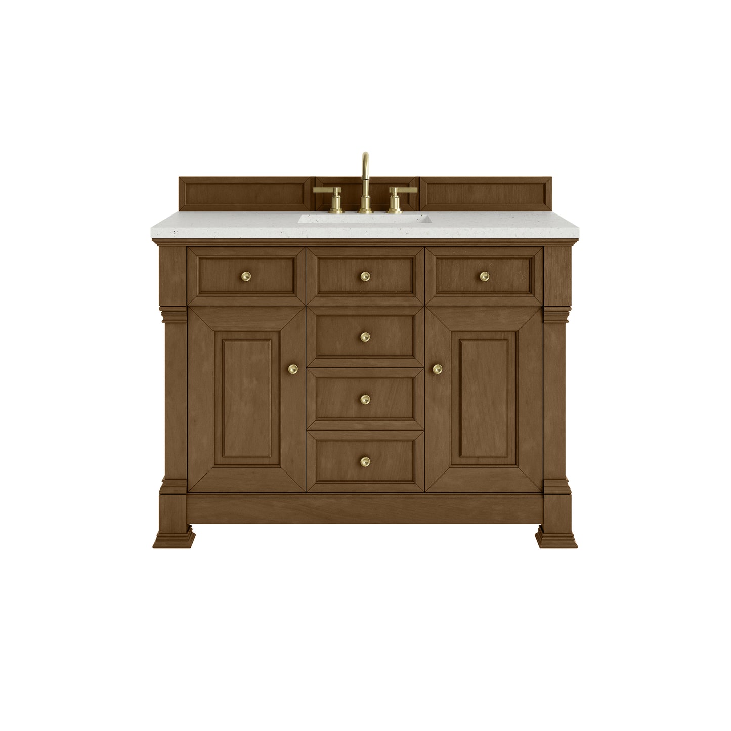 James Martin Vanities Brookfield 48" Honey Oak Single Vanity With 3cm Lime Delight Silestone Top