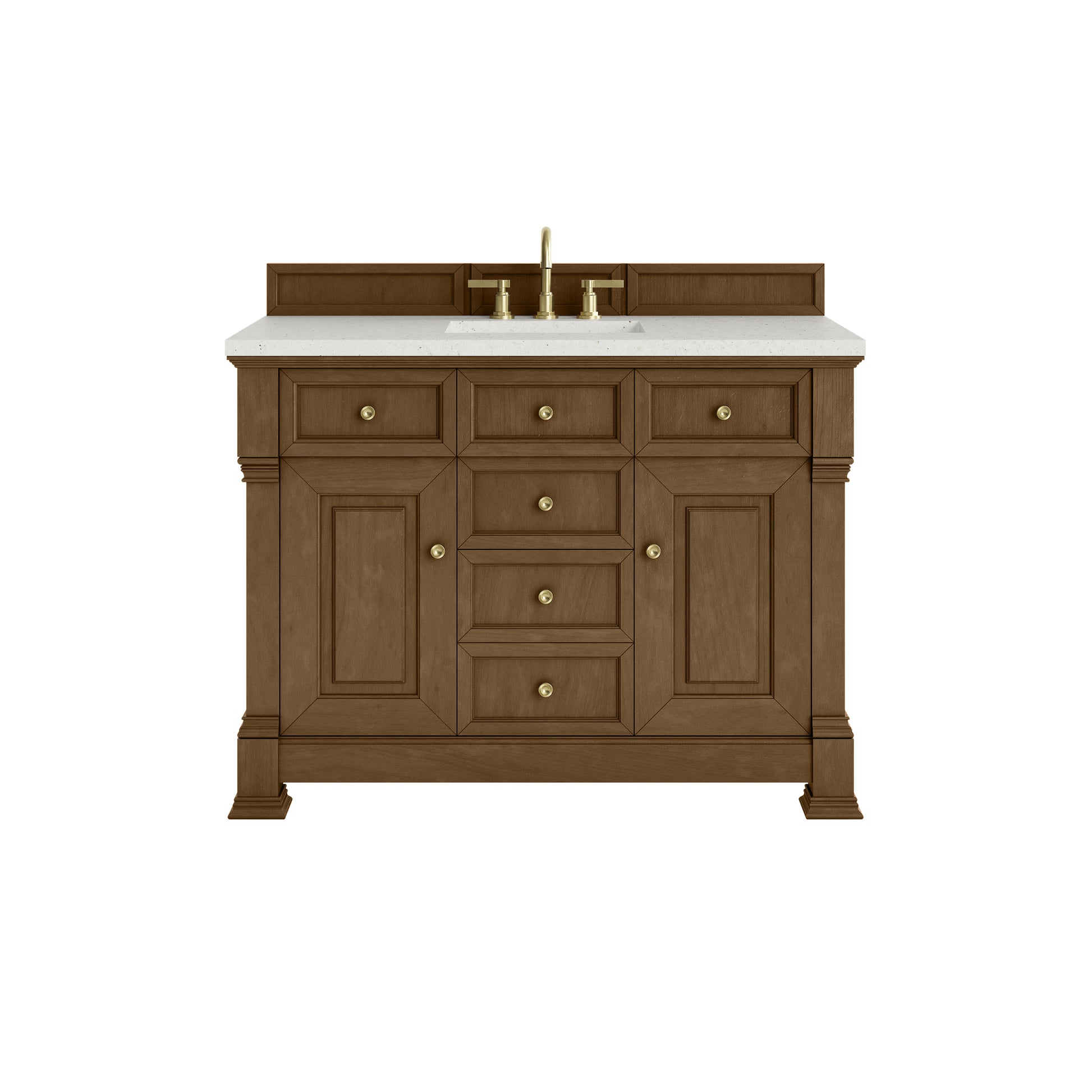 James Martin Vanities Brookfield 48" Honey Oak Single Vanity With 3cm Lime Delight Silestone Top