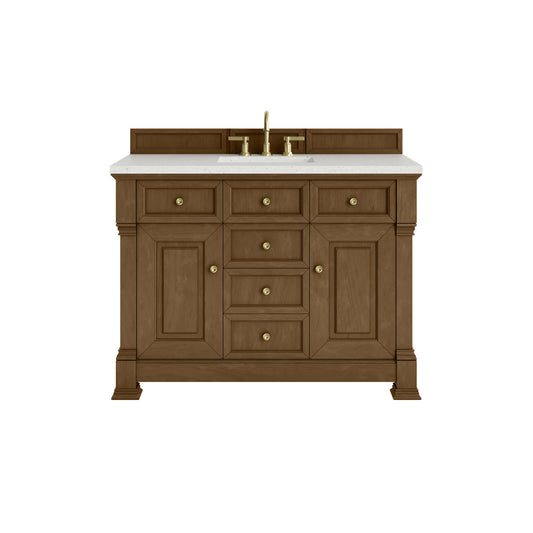 James Martin Vanities Brookfield 48" Honey Oak Single Vanity With 3cm Lime Delight Silestone Top