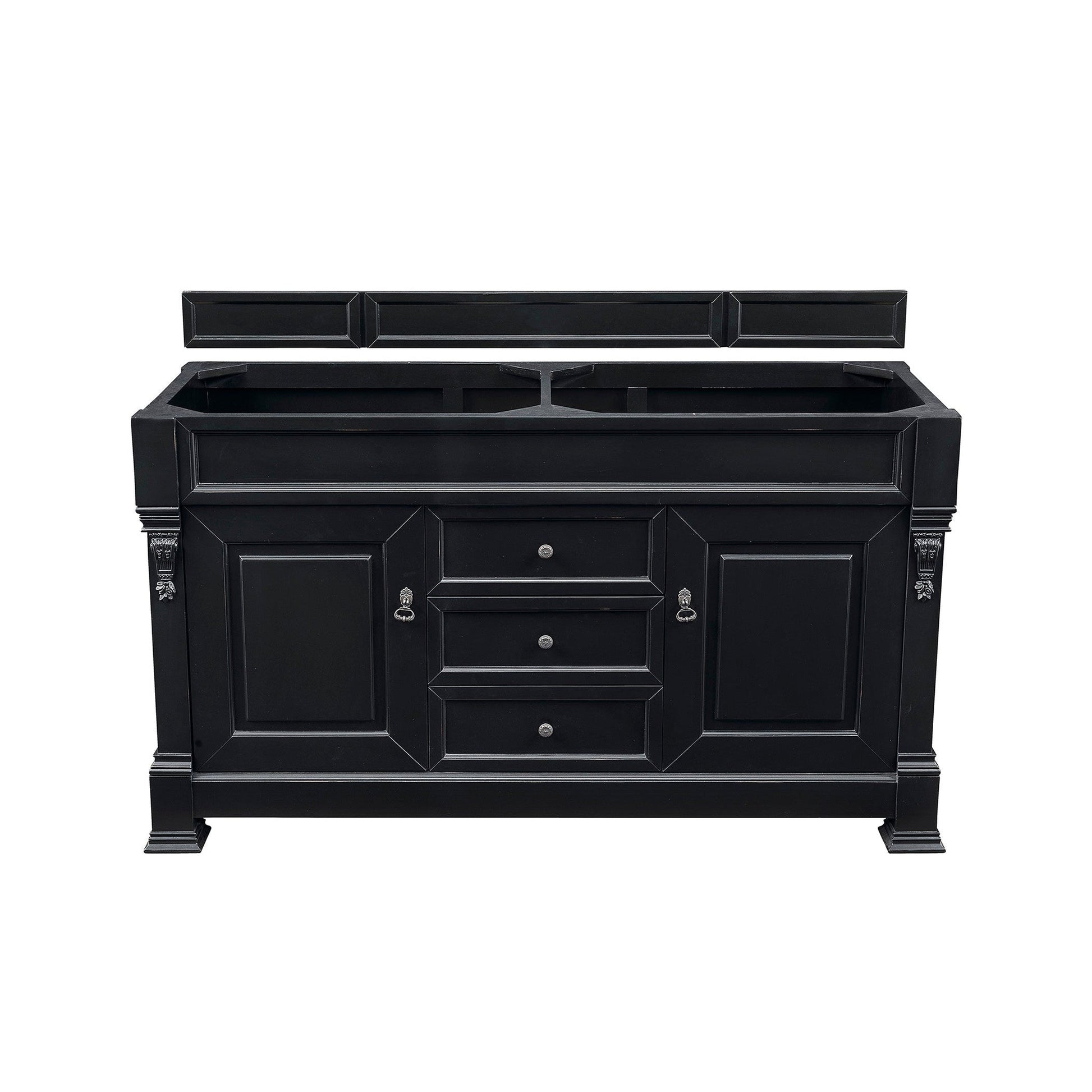 James Martin Vanities Brookfield 60" Antique Black Double Vanity