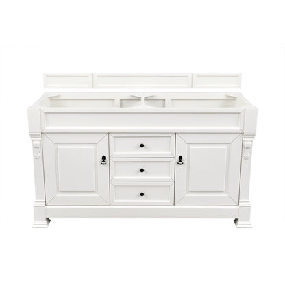 James Martin Vanities Brookfield 60" Bright White Double Vanity