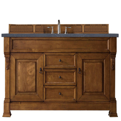 James Martin Vanities Brookfield 60" Country Oak Single Vanity With 3cm Charcoal Soapstone Quartz Top