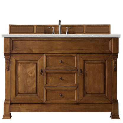 James Martin Vanities Brookfield 60" Country Oak Single Vanity With 3cm Eternal Serena Quartz Top