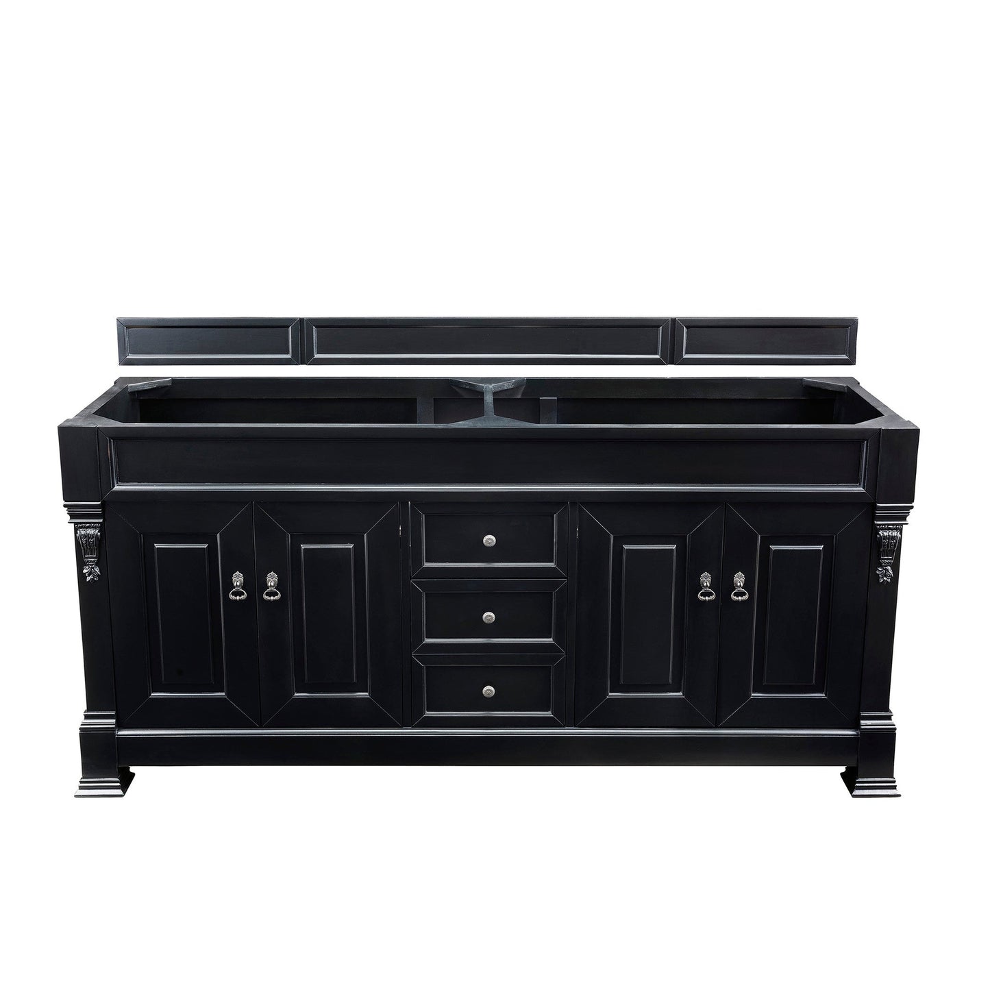 James Martin Vanities Brookfield 72" Antique Black Double Vanity