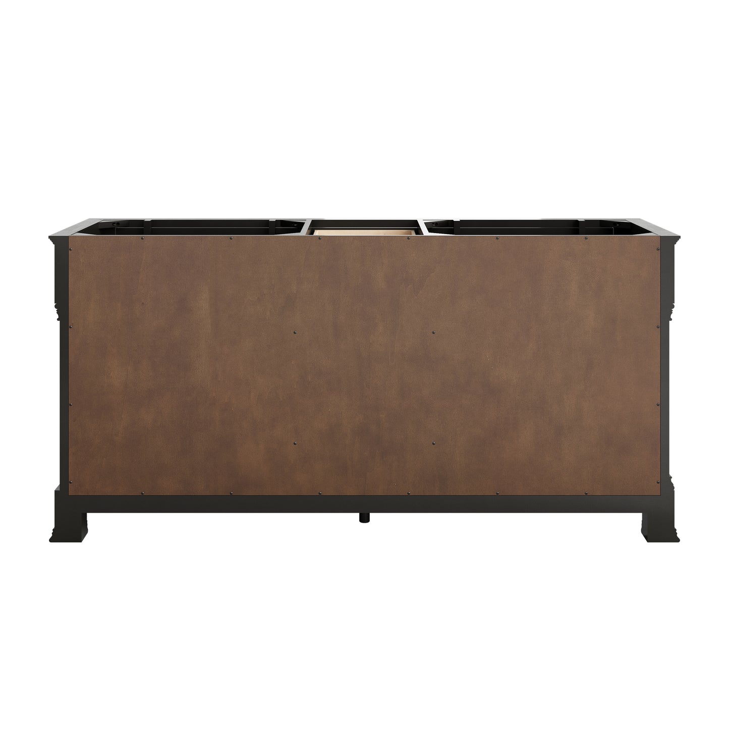 James Martin Vanities Brookfield 72" Black Onyx Double Vanity With 3cm Victorian Silver Silestone Top