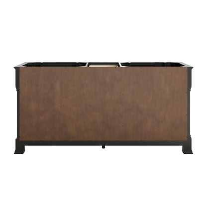 James Martin Vanities Brookfield 72" Black Onyx Double Vanity With 3cm Victorian Silver Silestone Top