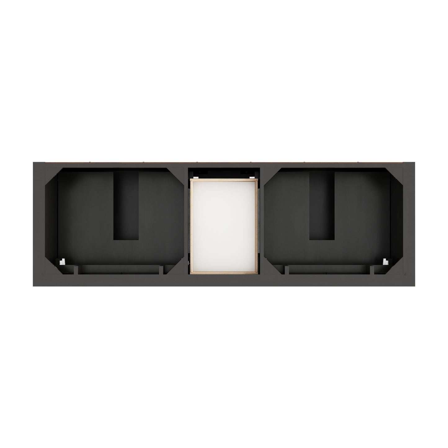 James Martin Vanities Brookfield 72" Black Onyx Double Vanity With 3cm Victorian Silver Silestone Top With FreePower Wireless Charger