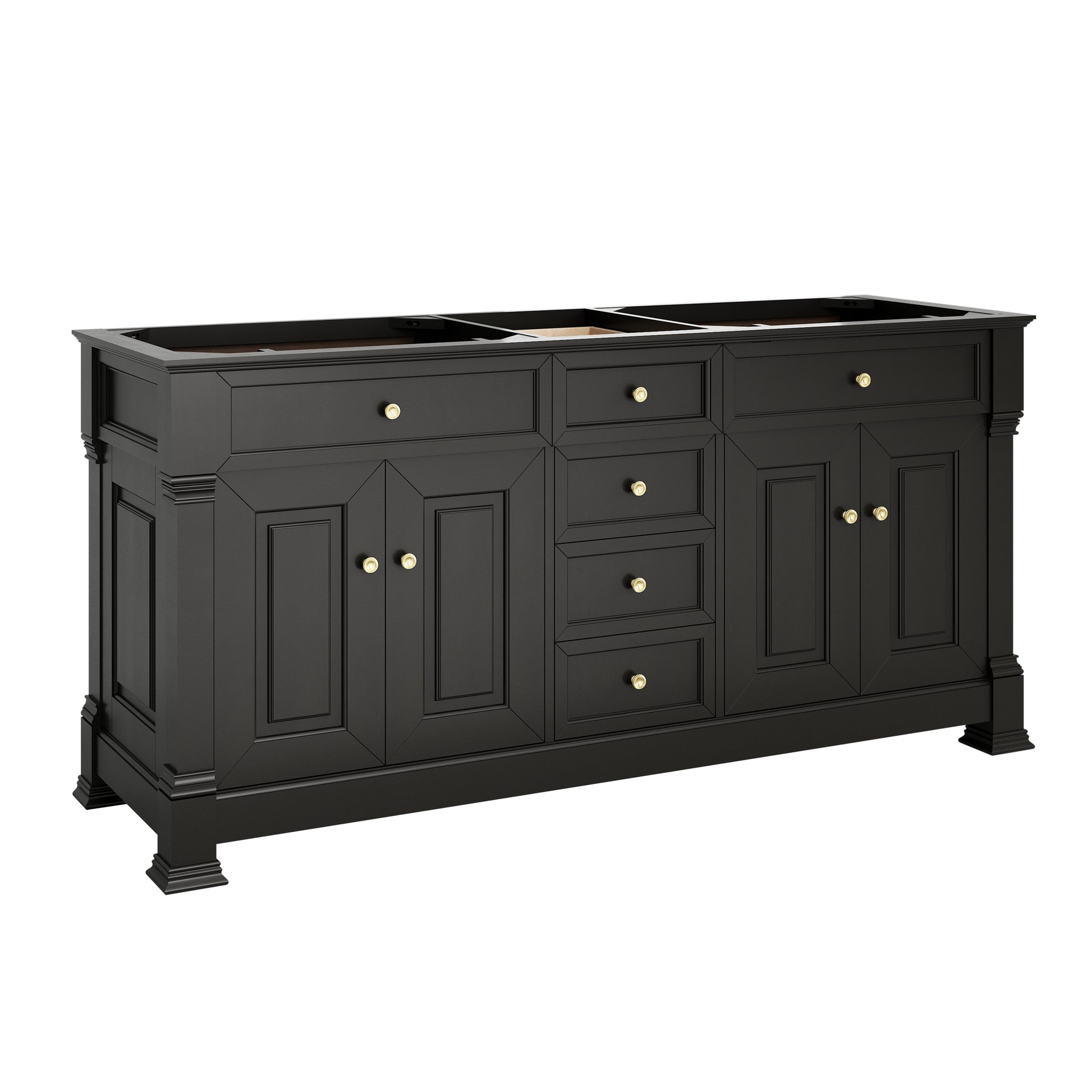 James Martin Vanities Brookfield 72" Black Onyx Double Vanity