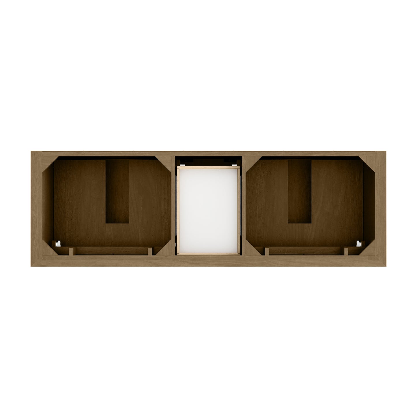 James Martin Vanities Brookfield 72" Honey Oak Double Vanity With 3cm Victorian Silver Silestone Top