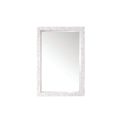 James Martin Vanities Callie 26" White Mother of Pearl Mirror