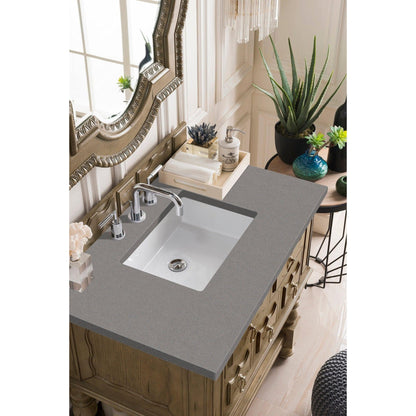 James Martin Vanities Castilian 36" Empire Gray Single Vanity With 3cm Grey Expo Quartz Top