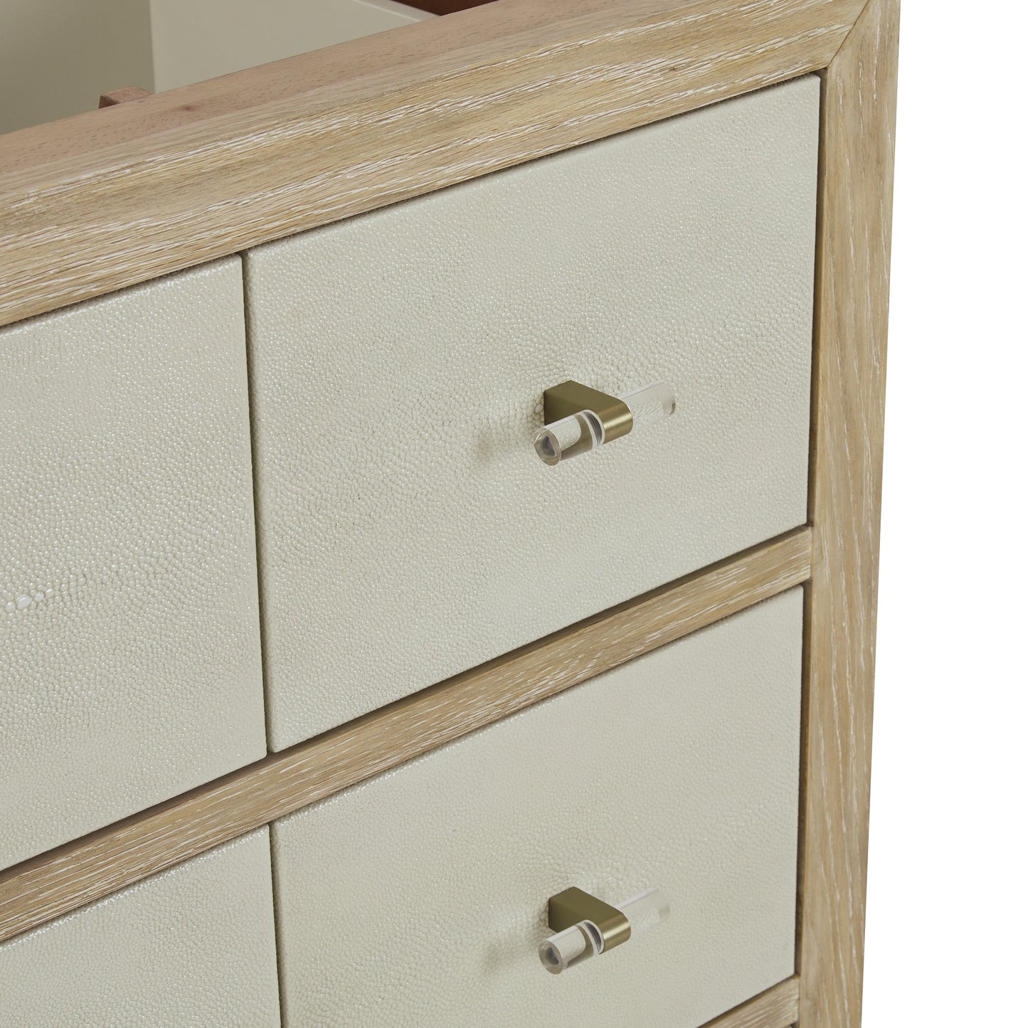 James Martin Vanities Celeste 48" Sunwashed Oak with Embossed Shagreen Single Vanity With 3 cm Parisien Bleu Quartz Top