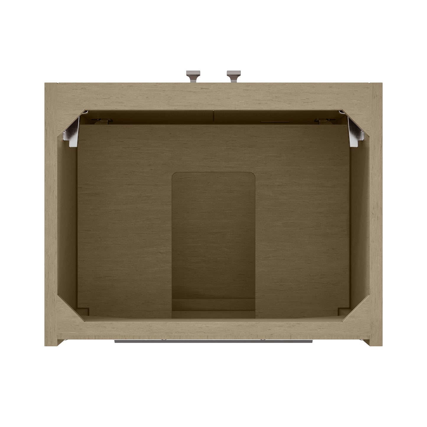 James Martin Vanities Chianti 20" Walnut Whisper Brushed Nickel Base Single Cabinet