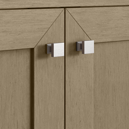 James Martin Vanities Chianti 20" Walnut Whisper Brushed Nickel Base Single Cabinet