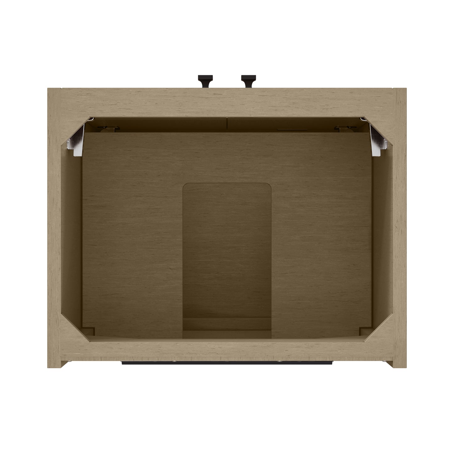 James Martin Vanities Chianti 20" Walnut Whisper Matte Black Base Single Cabinet