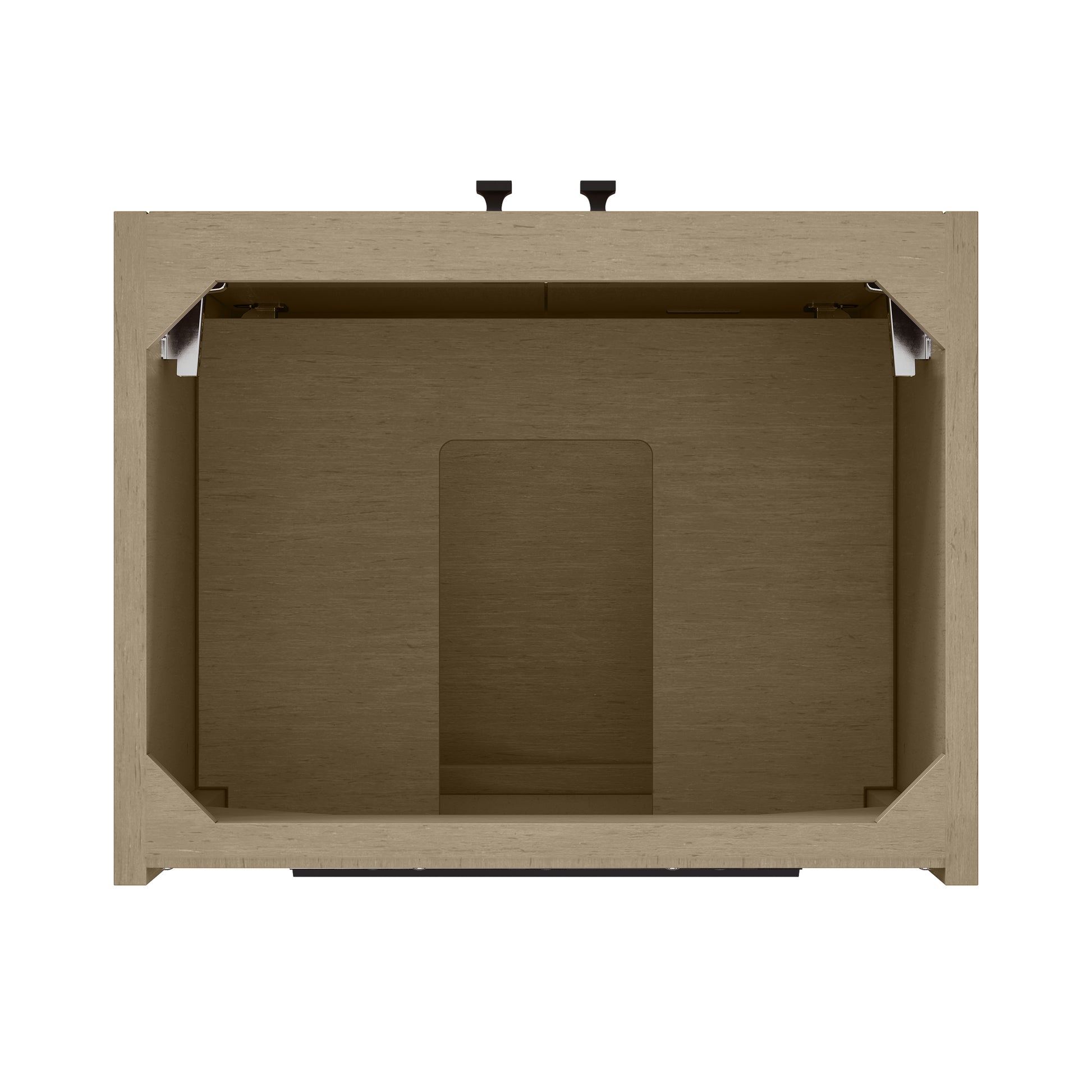 James Martin Vanities Chianti 20" Walnut Whisper Matte Black Base Single Cabinet