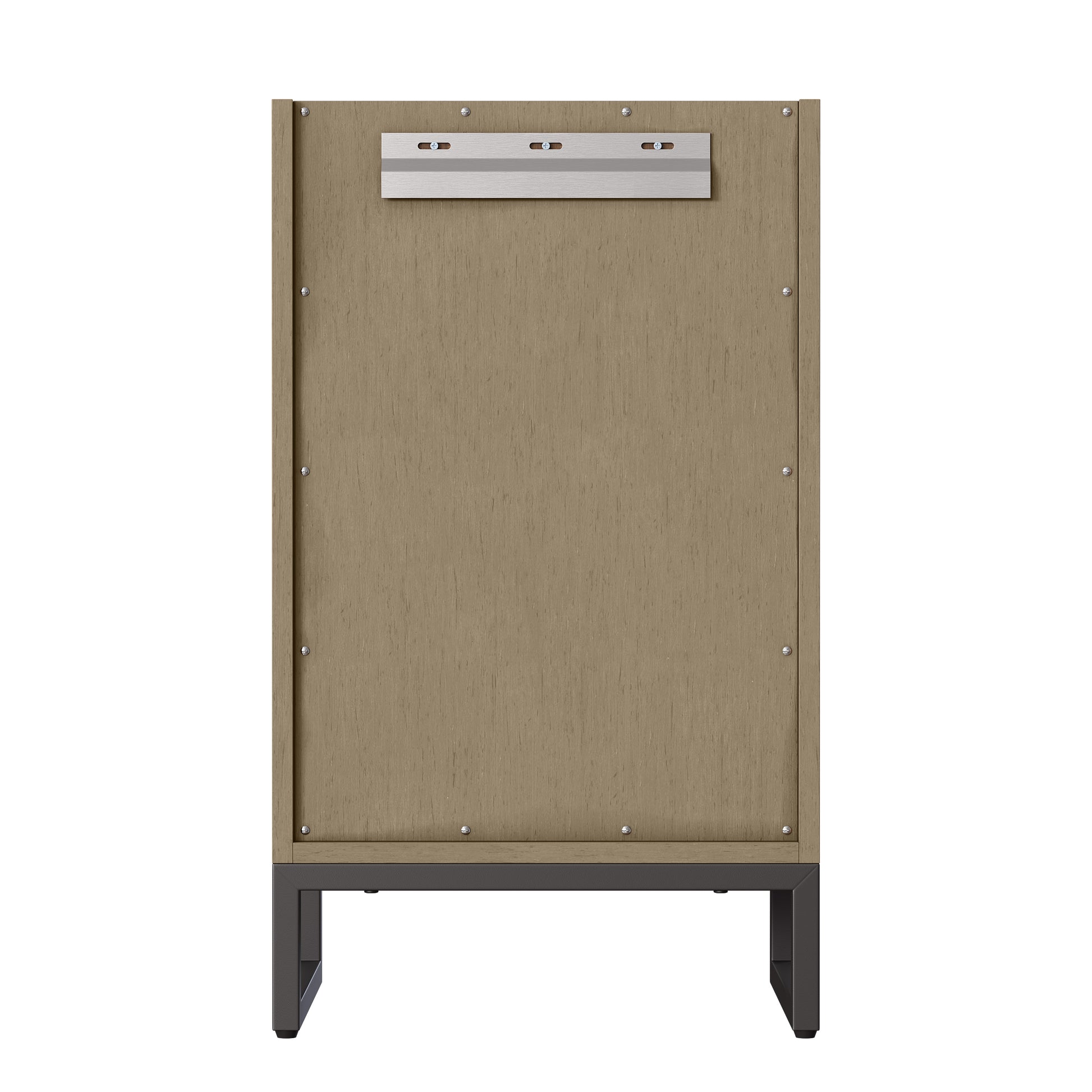 James Martin Vanities Chianti 20" Walnut Whisper Matte Black Base Single Cabinet