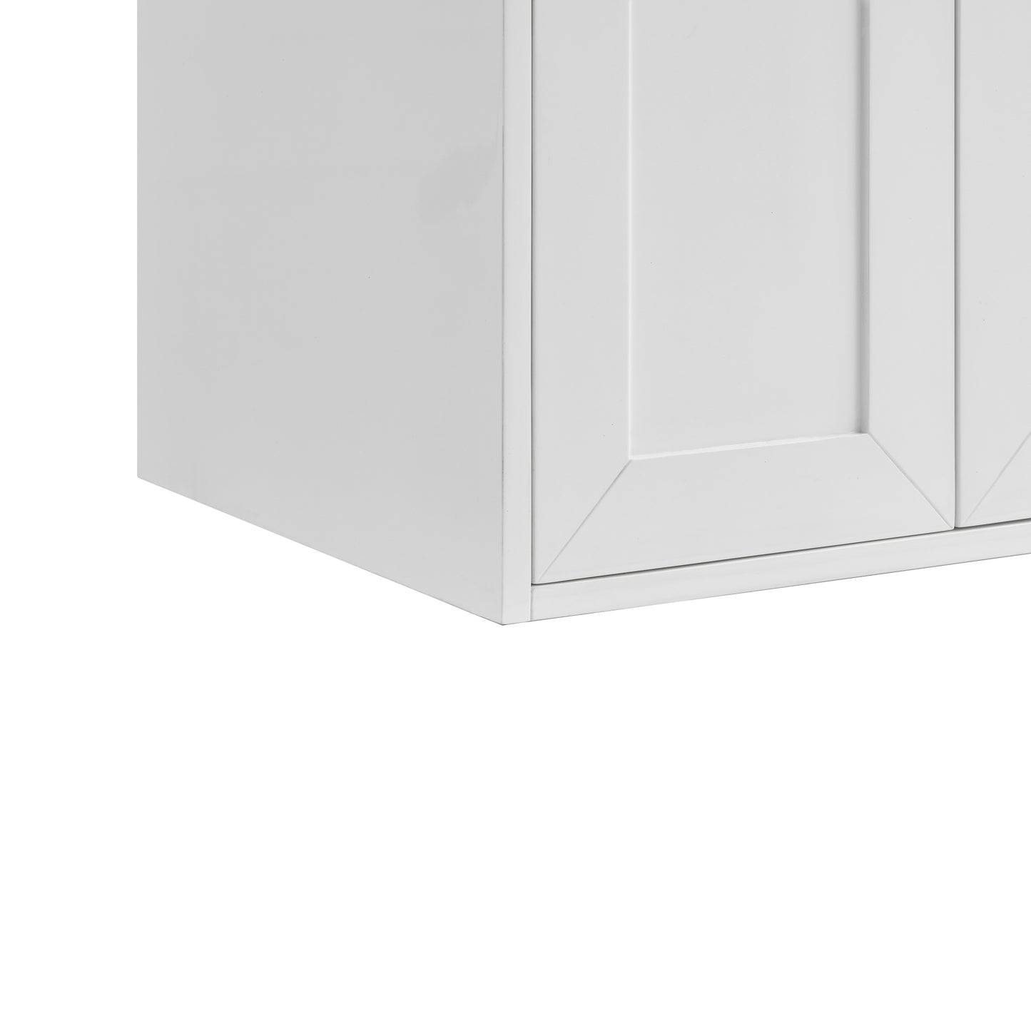 James Martin Vanities Chianti 24" Glossy White Brushed Nickel Base Single Cabinet