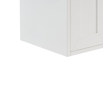 James Martin Vanities Chianti 24" Glossy White Matte Black Base Single Cabinet