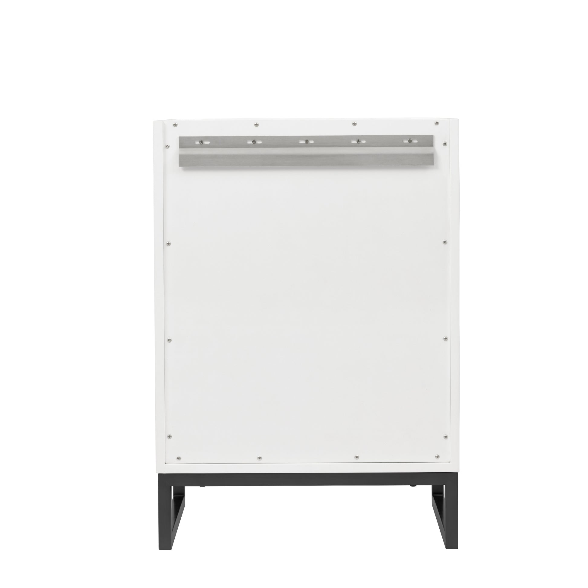 James Martin Vanities Chianti 24" Glossy White Matte Black Base Single Cabinet