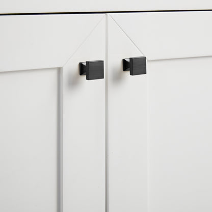 James Martin Vanities Chianti 24" Glossy White Matte Black Base Single Cabinet