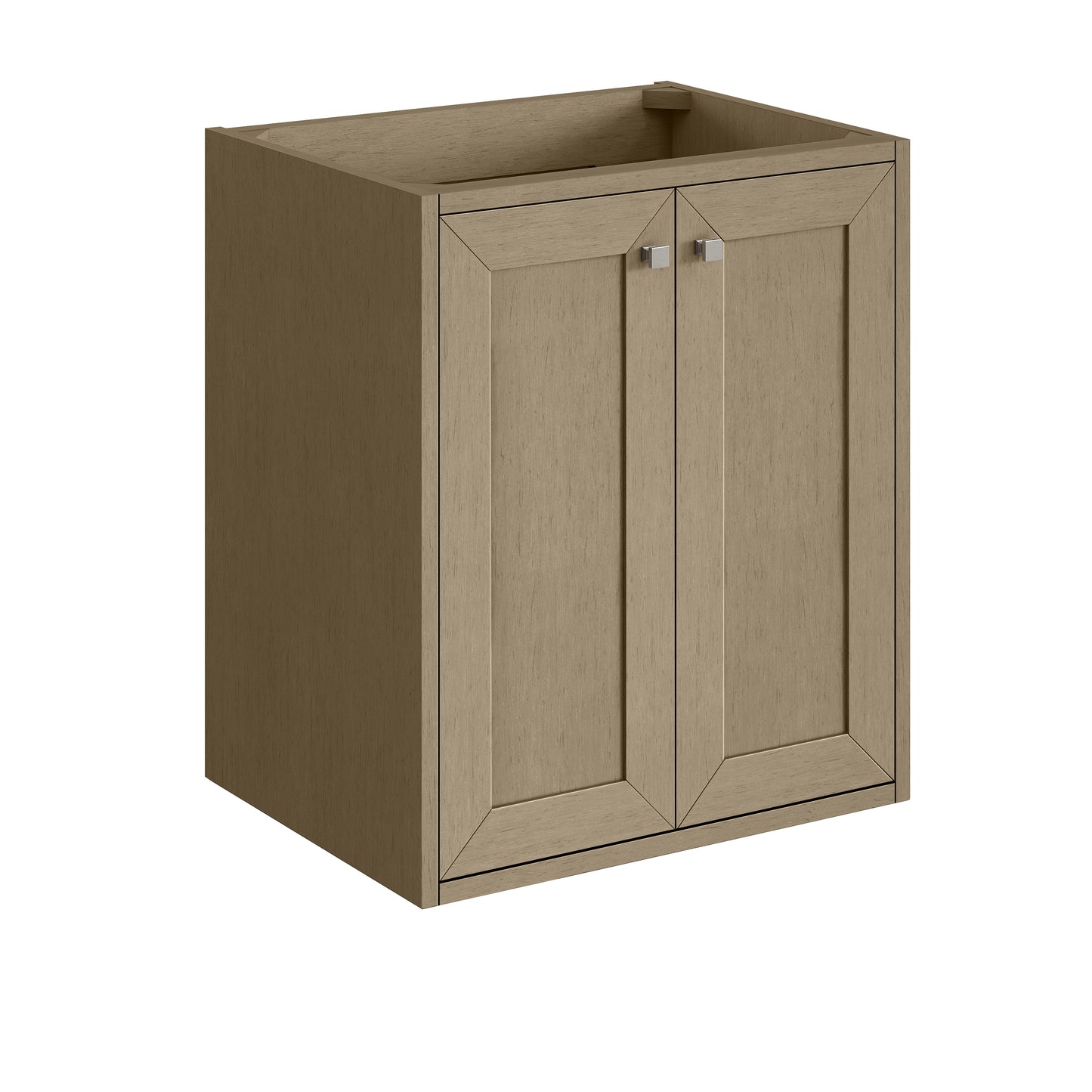 James Martin Vanities Chianti 24" Walnut Whisper Brushed Nickel Base Single Cabinet