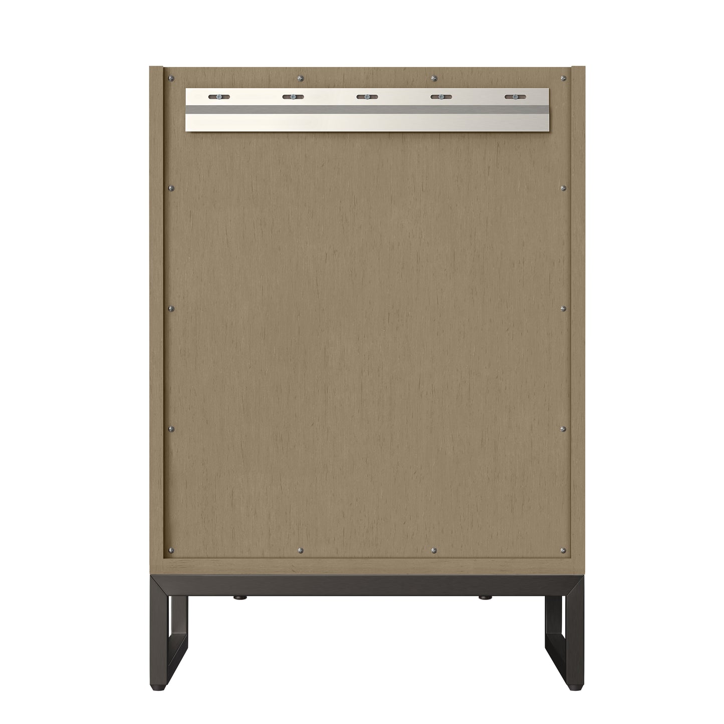 James Martin Vanities Chianti 24" Walnut Whisper Matte Black Base Single Cabinet