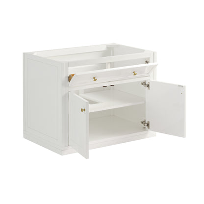 James Martin Vanities Chicago 36" Glossy White Single Vanity With 3cm Lime Delight Silestone Top