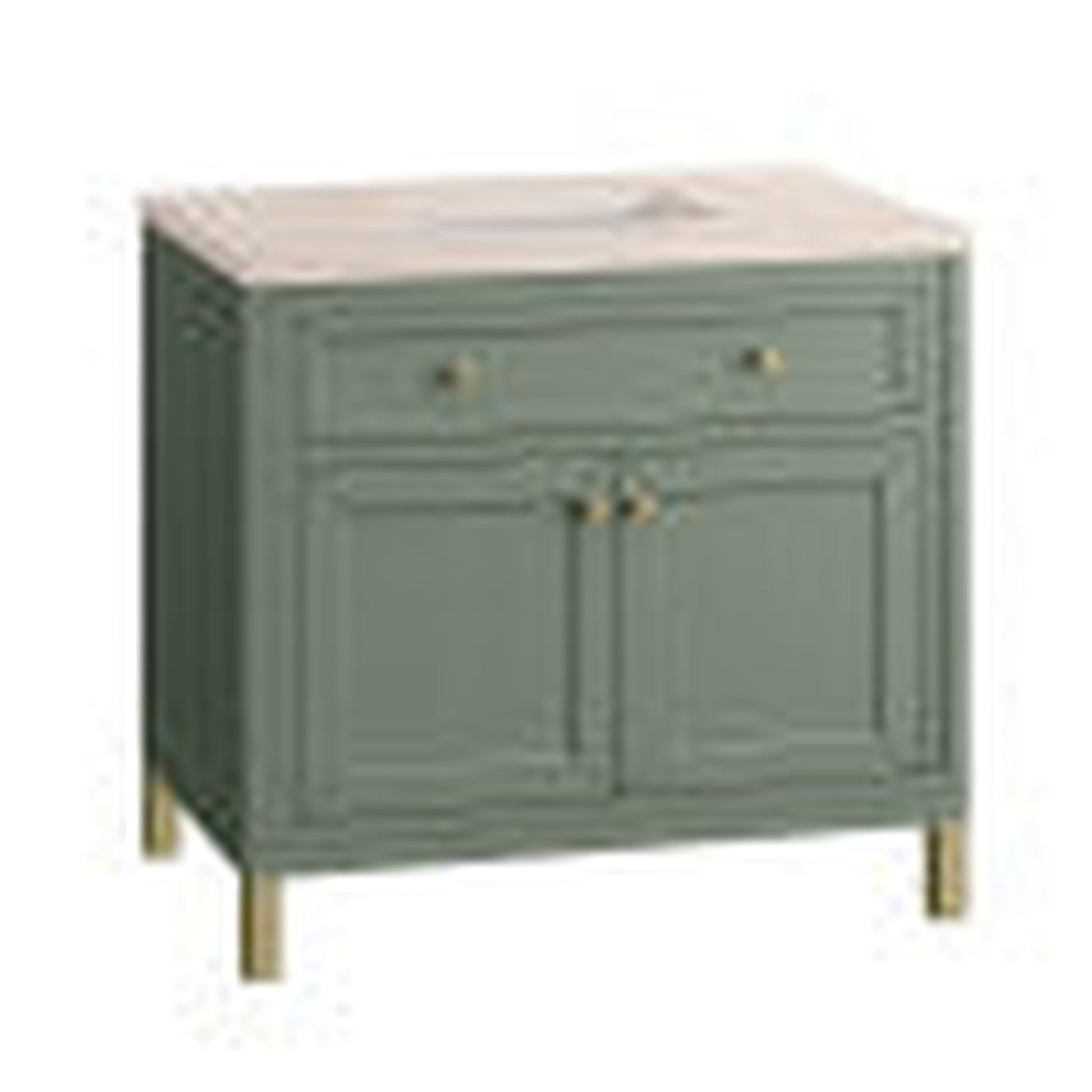 James Martin Vanities Chicago 36" Smokey Celadon Single Vanity With 3cm Eternal Marfil Top