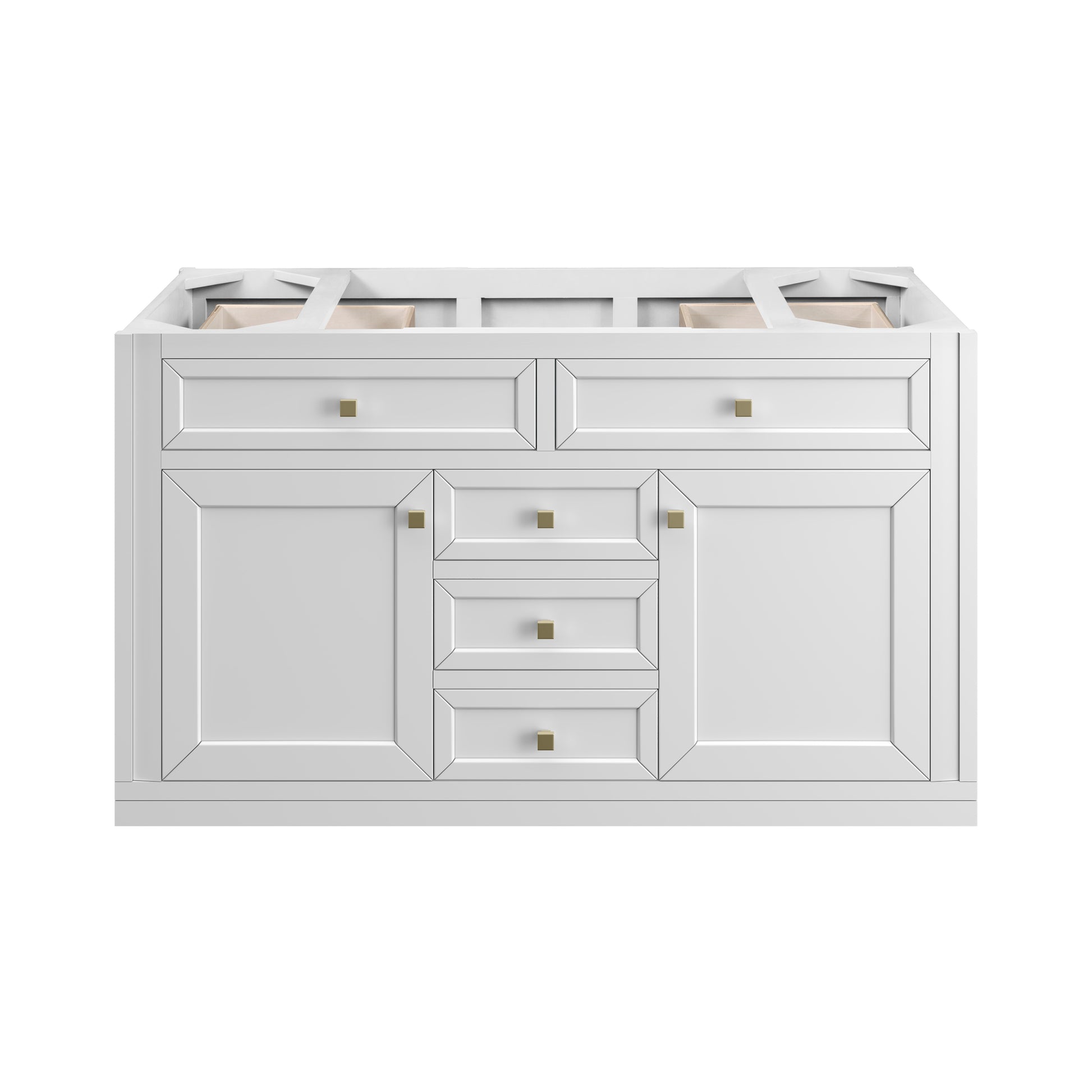 James Martin Vanities Chicago 48" Glossy White Single Vanity With 3cm Ethereal Noctis Silestone Top