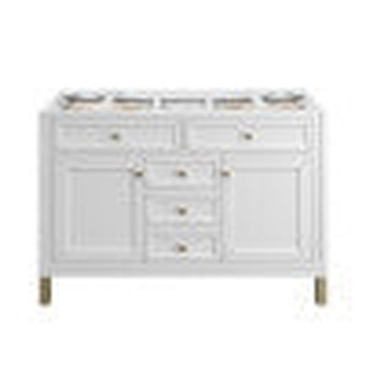 James Martin Vanities Chicago 48" Glossy White Single Vanity