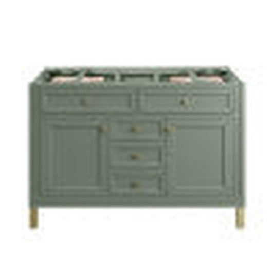 James Martin Vanities Chicago 48" Smokey Celadon Single Vanity