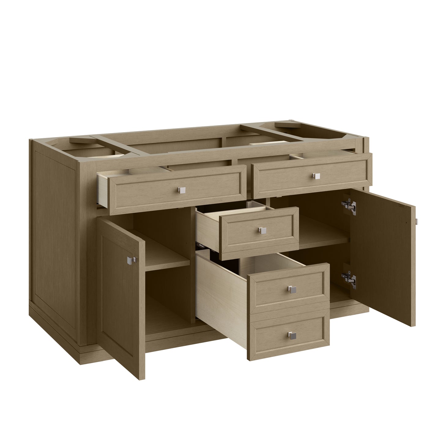 James Martin Vanities Chicago 48" Walnut Whisper Single Vanity With 3cm Lime Delight Silestone Top