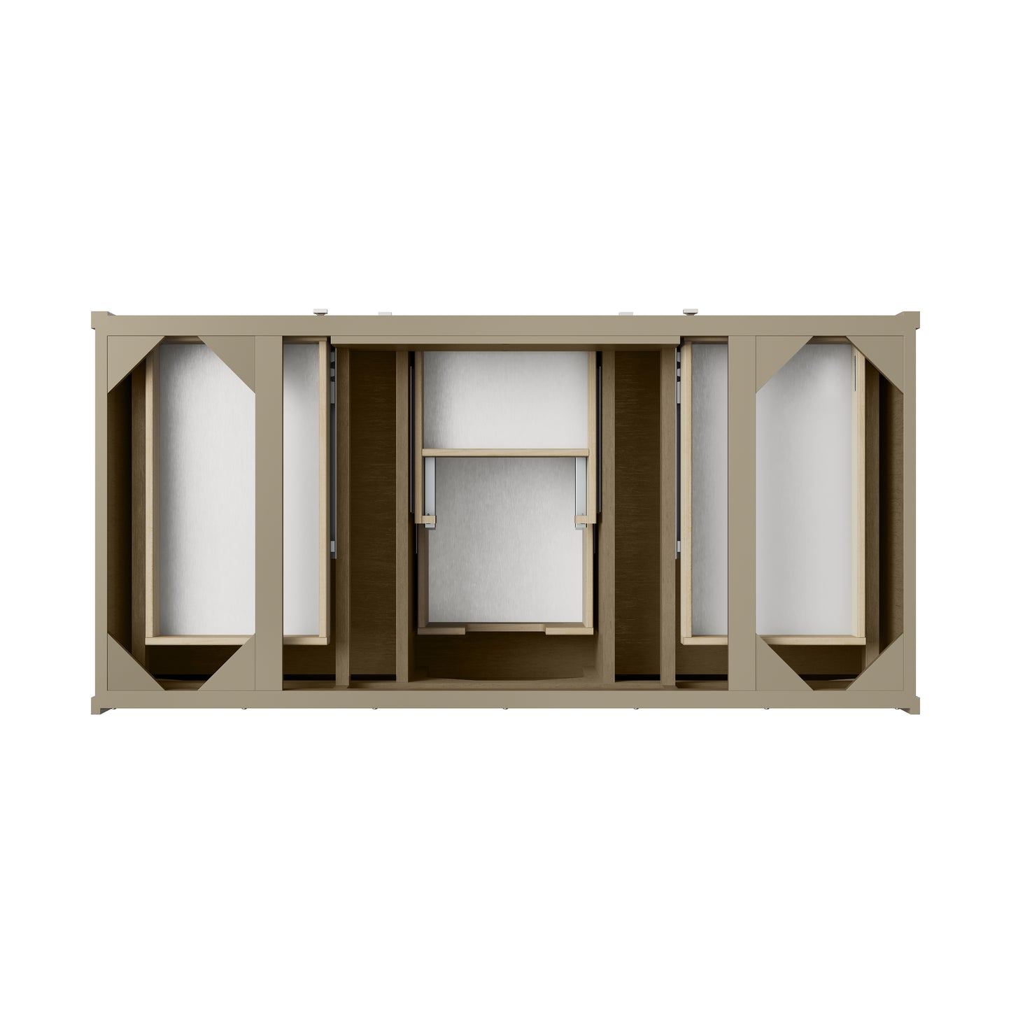 James Martin Vanities Chicago 48" Walnut Whisper Single Vanity With 3cm Lime Delight Silestone Top